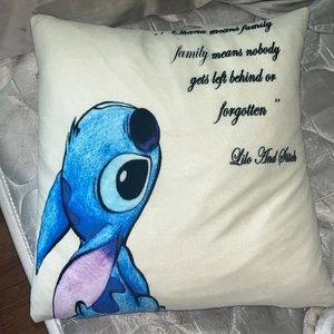 Same thing on both sides, lilo and stitch pillow